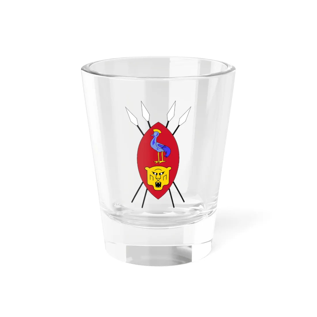 Coat of arms of Ruanda-Urundi (Rwanda) (Coat of Arms) Shot Glass 1.5oz 1.5oz - Go Mug Yourself
