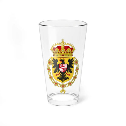 Coat of Arms of Rudolf II as King of the Romans (Austria) (Coat of Arms) Pint Glass 16oz 16oz - Go Mug Yourself