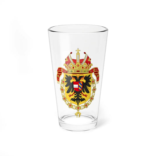 Coat of Arms of Rudolf II Matthias and Ferdinand II Holy Roman Emperors-Or shield variant (Austria) (Coat of Arms) Pint Glass 16oz 16oz - Go Mug Yourself