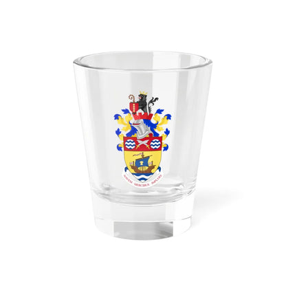 Coat of arms of Runcorn Urban District Council (England) (Coat of Arms) Shot Glass 1.5oz 1.5oz - Go Mug Yourself