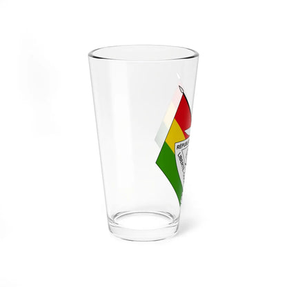 Coat of arms of Rwanda 1962-2001 (Rwanda) (Coat of Arms) Pint Glass 16oz - Go Mug Yourself