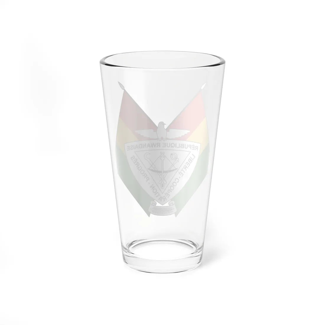 Coat of arms of Rwanda 1962-2001 (Rwanda) (Coat of Arms) Pint Glass 16oz - Go Mug Yourself