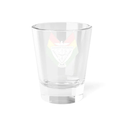 Coat of arms of Rwanda 1962-2001 (Rwanda) (Coat of Arms) Shot Glass 1.5oz - Go Mug Yourself