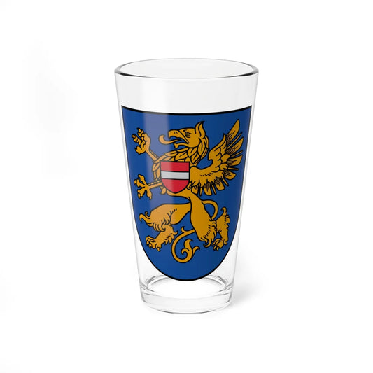 Coat of Arms of Rēzekne (Latvia) (Coat of Arms) Pint Glass 16oz 16oz - Go Mug Yourself