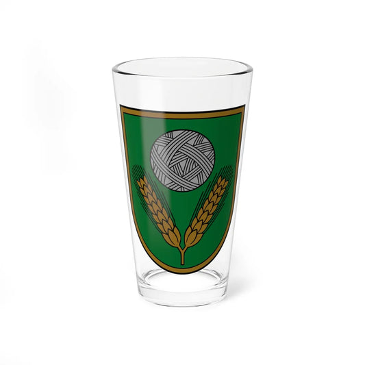 Coat of Arms of Rēzeknes novads (Latvia) (Coat of Arms) Pint Glass 16oz 16oz - Go Mug Yourself