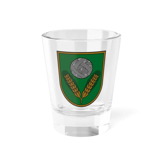 Coat of Arms of Rēzeknes novads (Latvia) (Coat of Arms) Shot Glass 1.5oz 1.5oz - Go Mug Yourself