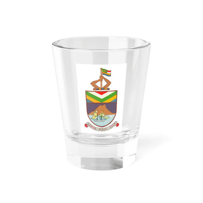 Coat of arms of Sabah 1963-1982 (Malaysia) (Coat of Arms) Shot Glass 1.5oz 1.5oz - Go Mug Yourself