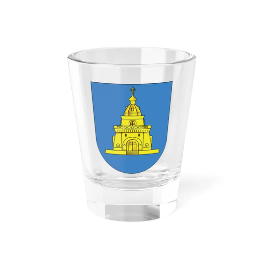 Coat of Arms of Słaŭharad Belarus (Belarus) (Coat of Arms) Shot Glass 1.5oz 1.5oz - Go Mug Yourself