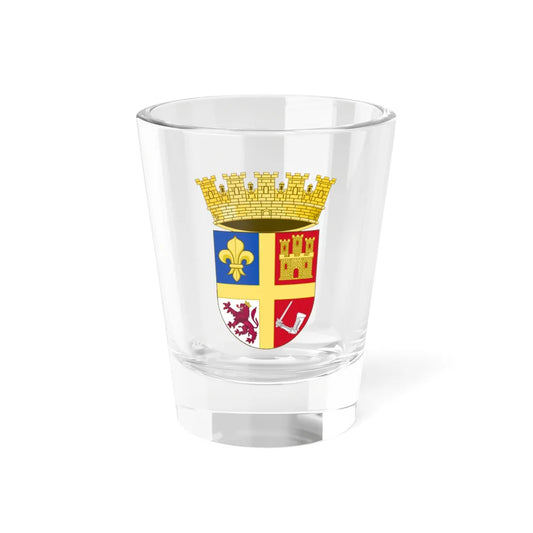 Coat of arms of Saint Augustine Florida (United States) (Coat of Arms) Shot Glass 1.5oz 1.5oz - Go Mug Yourself