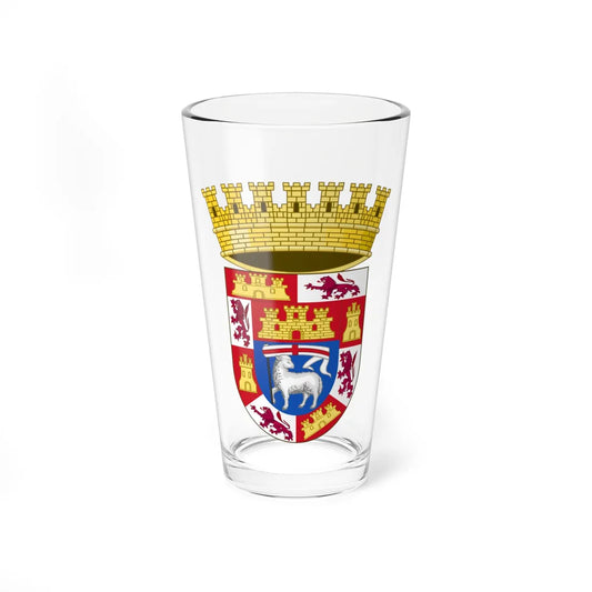 Coat of arms of Saint John County Florida (United States) (Coat of Arms) Pint Glass 16oz 16oz - Go Mug Yourself