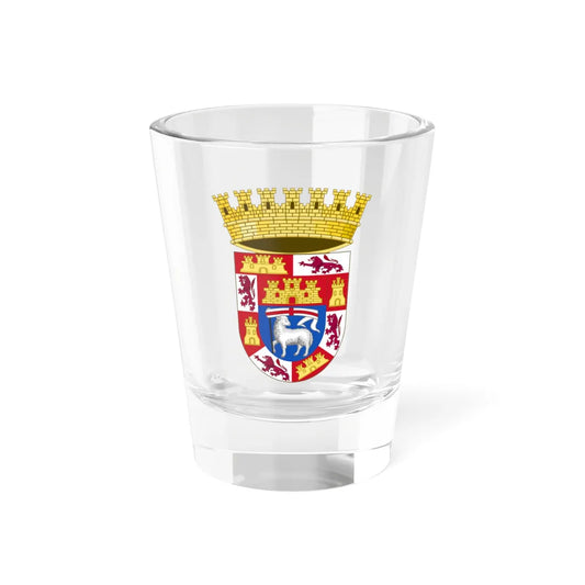Coat of arms of Saint John County Florida (United States) (Coat of Arms) Shot Glass 1.5oz 1.5oz - Go Mug Yourself