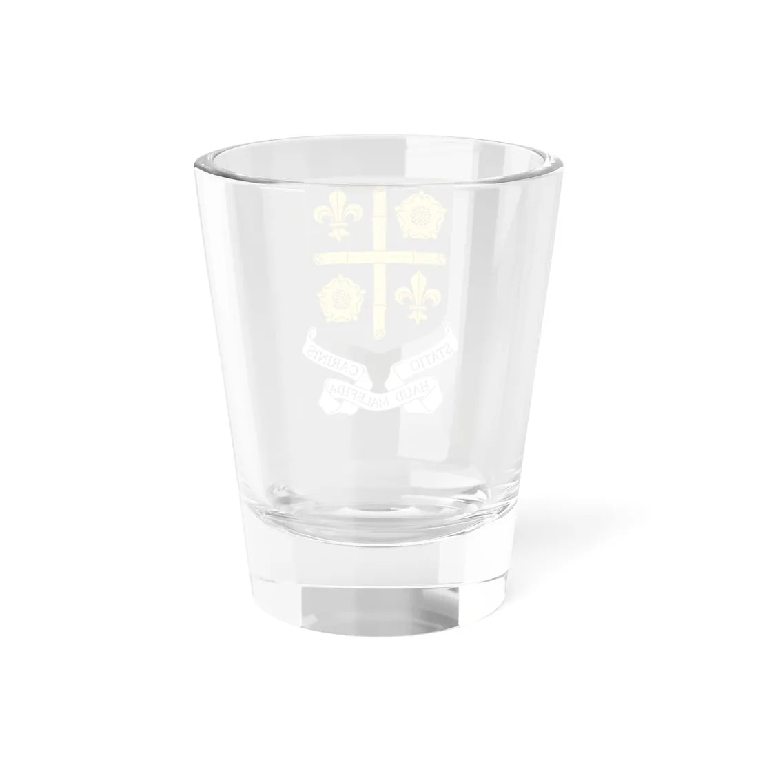 Coat of arms of Saint Lucia 1939-1967 (Saint Lucia) (Coat of Arms) Shot Glass 1.5oz - Go Mug Yourself