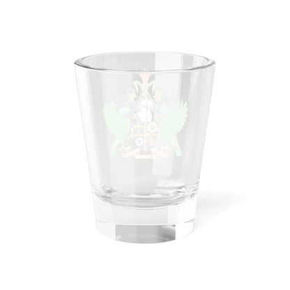 Coat of arms of Saint Lucia rendition (Saint Lucia) (Coat of Arms) Shot Glass 1.5oz - Go Mug Yourself