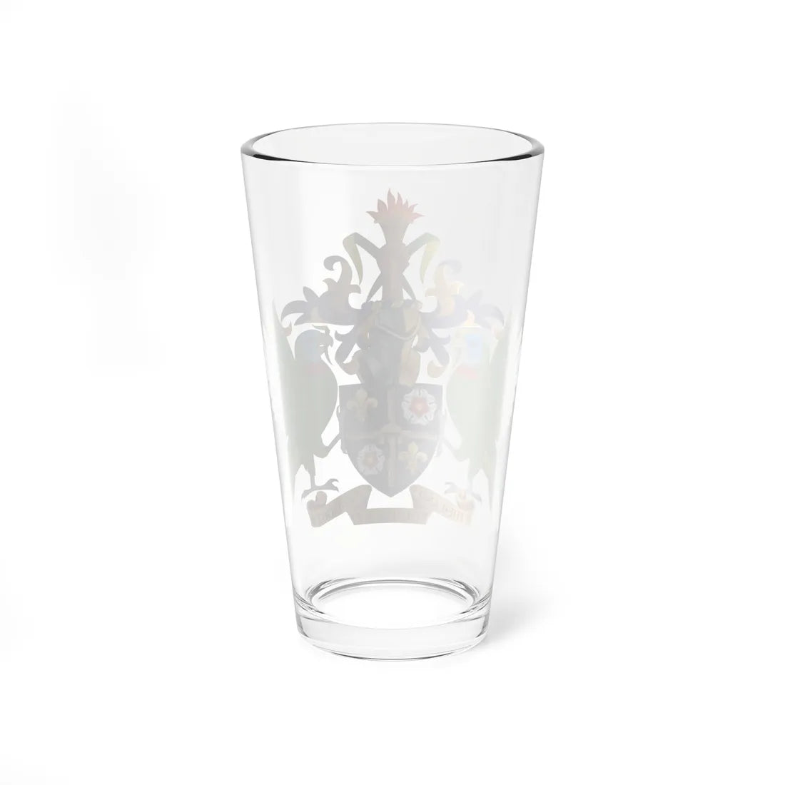Coat of arms of Saint Lucia (Saint Lucia) (Coat of Arms) Pint Glass 16oz - Go Mug Yourself