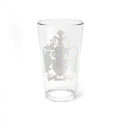 Coat of arms of Saint Lucia (Saint Lucia) (Coat of Arms) Pint Glass 16oz - Go Mug Yourself