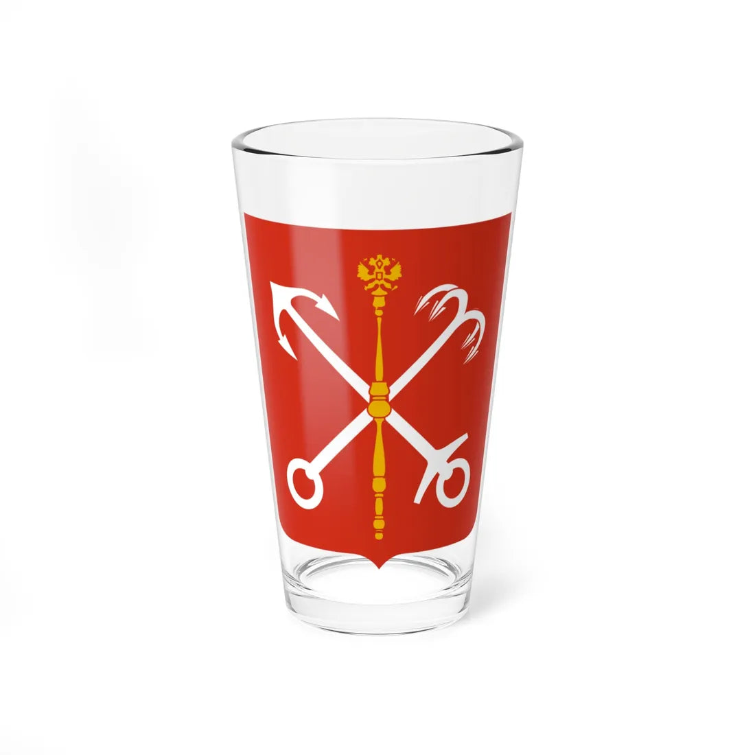 Coat of Arms of Saint Petersburg digital version 2 (Russia) (Coat of Arms) Pint Glass 16oz 16oz - Go Mug Yourself