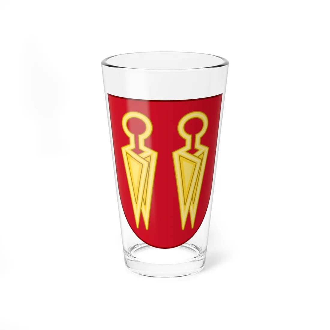 Coat of arms of Sakskøbing (Denmark) (Coat of Arms) Pint Glass 16oz 16oz - Go Mug Yourself