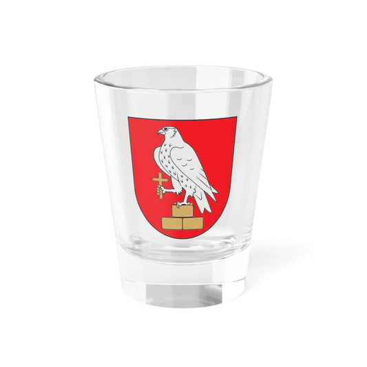 Coat of arms of Salakas Lithuania (Lithuania) (Coat of Arms) Shot Glass 1.5oz 1.5oz - Go Mug Yourself