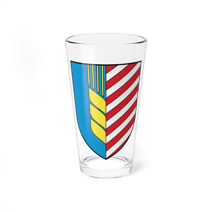 Coat of Arms of Salihorsk Belarus (Belarus) (Coat of Arms) Pint Glass 16oz 16oz - Go Mug Yourself