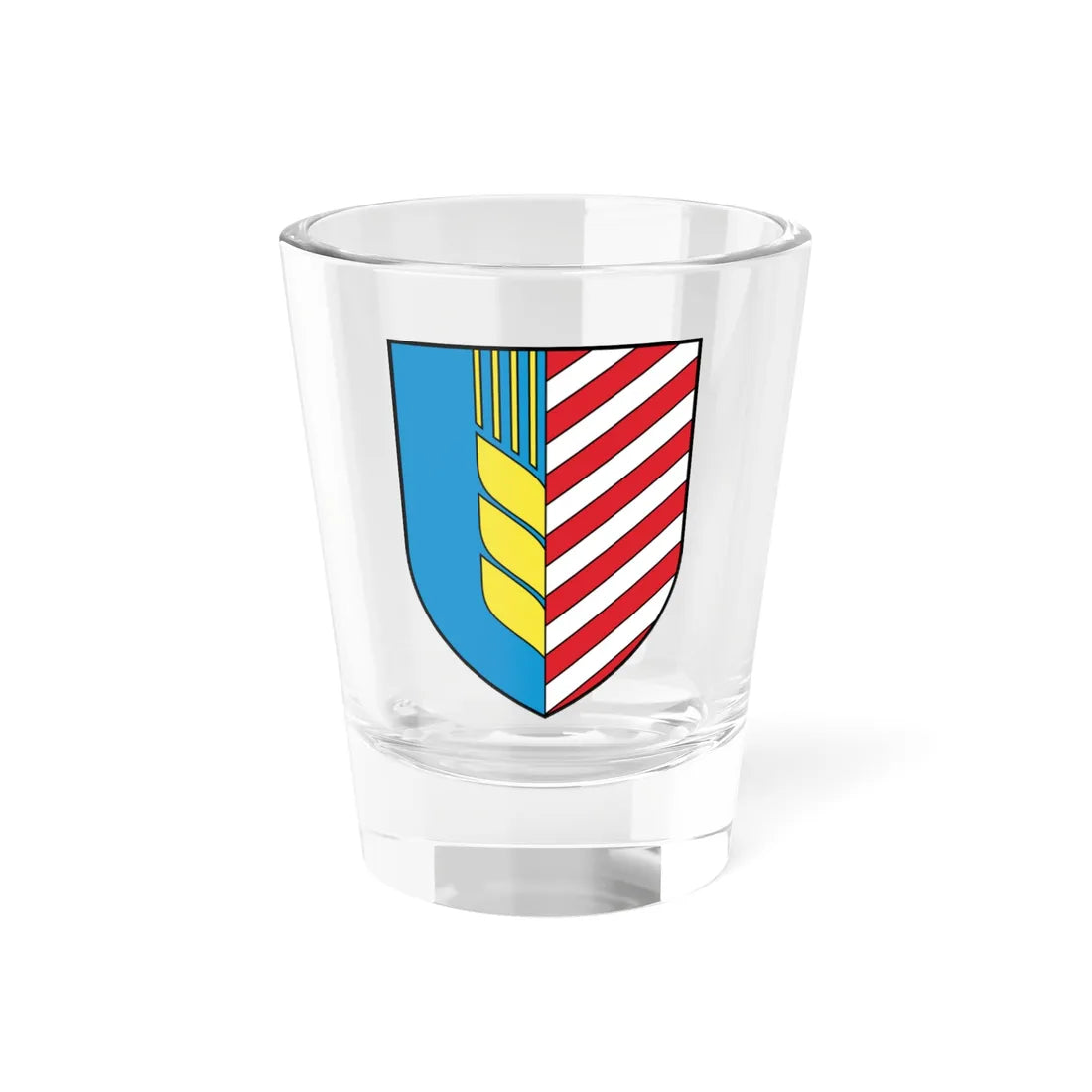 Coat of Arms of Salihorsk Belarus (Belarus) (Coat of Arms) Shot Glass 1.5oz 1.5oz - Go Mug Yourself