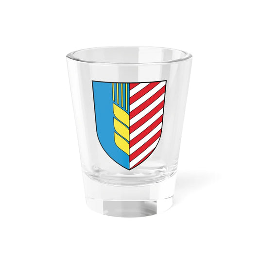 Coat of Arms of Salihorsk Belarus (Belarus) (Coat of Arms) Shot Glass 1.5oz 1.5oz - Go Mug Yourself