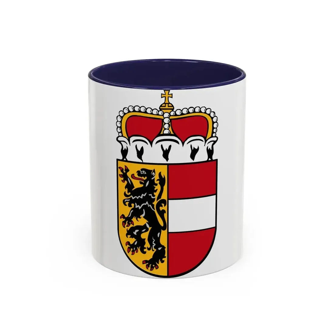 Coat of Arms of Salzburg Austria - Accent Coffee Mug 11oz Navy - Go Mug Yourself