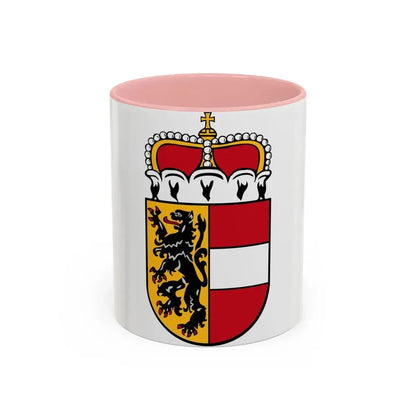 Coat of Arms of Salzburg Austria - Accent Coffee Mug 11oz Pink - Go Mug Yourself