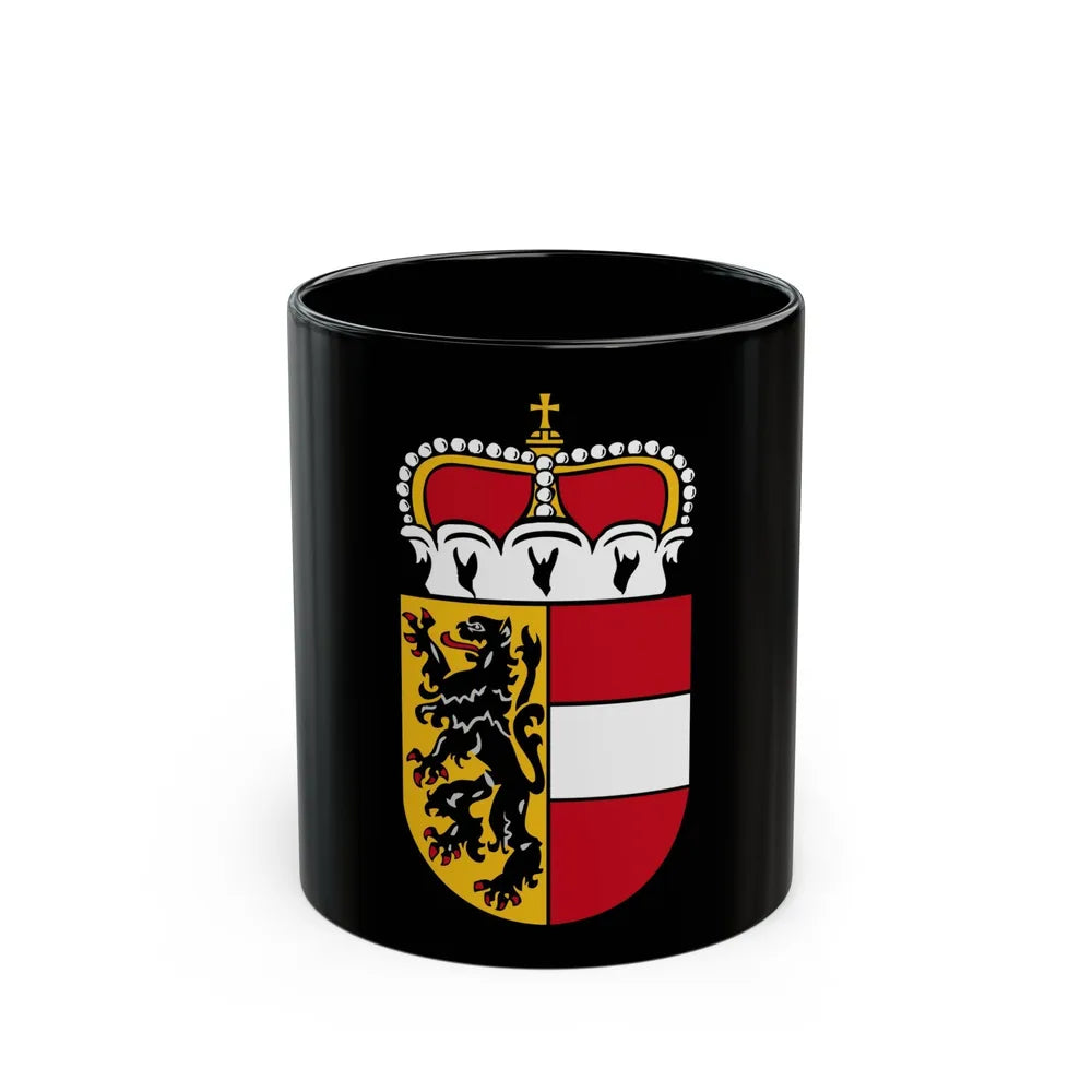 Coat of Arms of Salzburg Austria - Black Coffee Mug-11oz-Go Mug Yourself