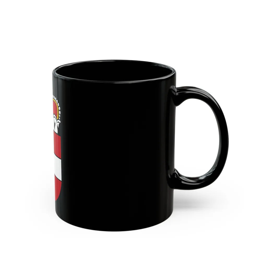 Coat of Arms of Salzburg Austria - Black Coffee Mug-Go Mug Yourself