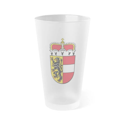 Coat of Arms of Salzburg Austria - Frosted Pint Glass 16oz-16oz-Frosted-Go Mug Yourself