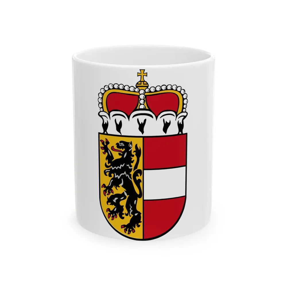 Coat of Arms of Salzburg Austria - White Coffee Mug-11oz-Go Mug Yourself