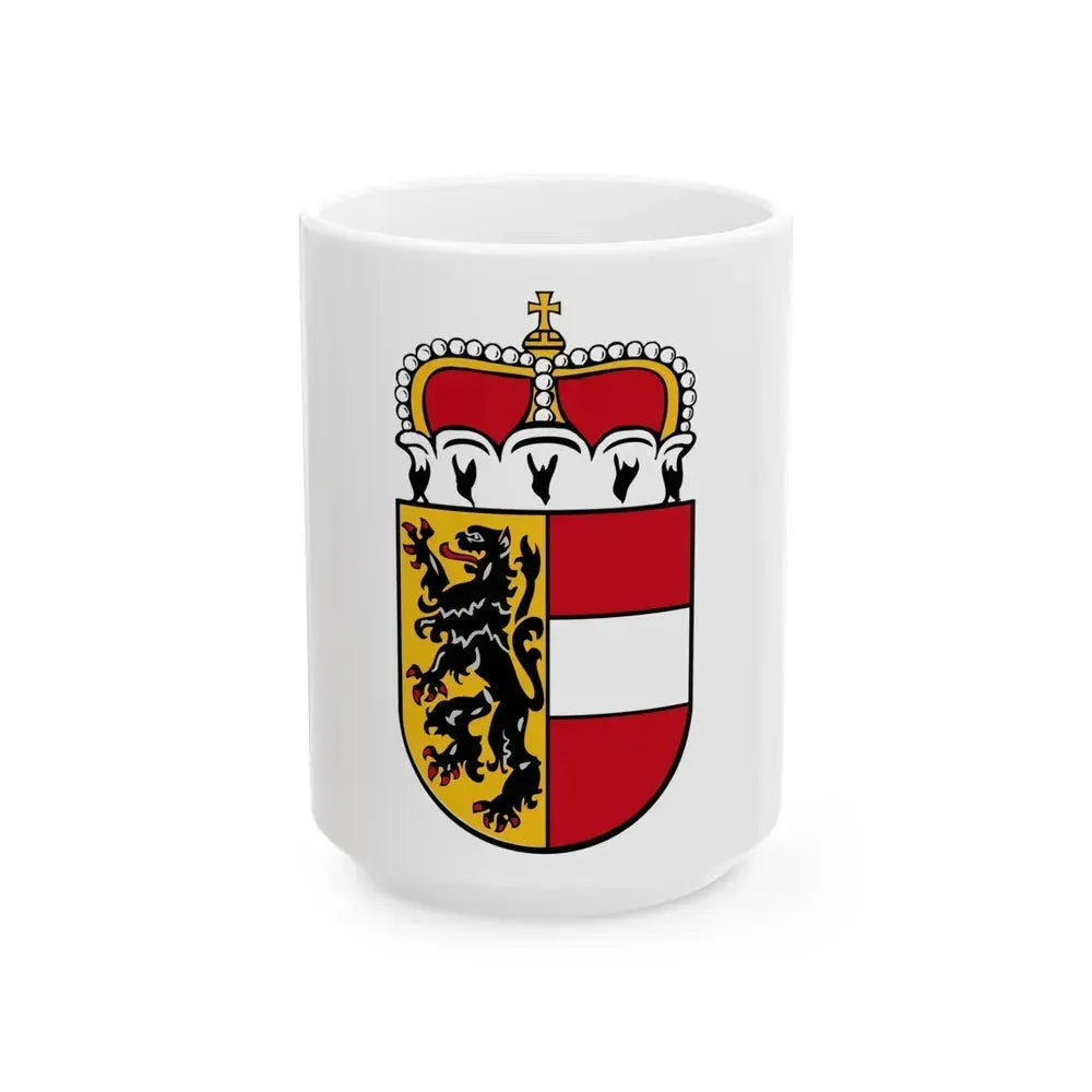 Coat of Arms of Salzburg Austria - White Coffee Mug 15oz - Go Mug Yourself