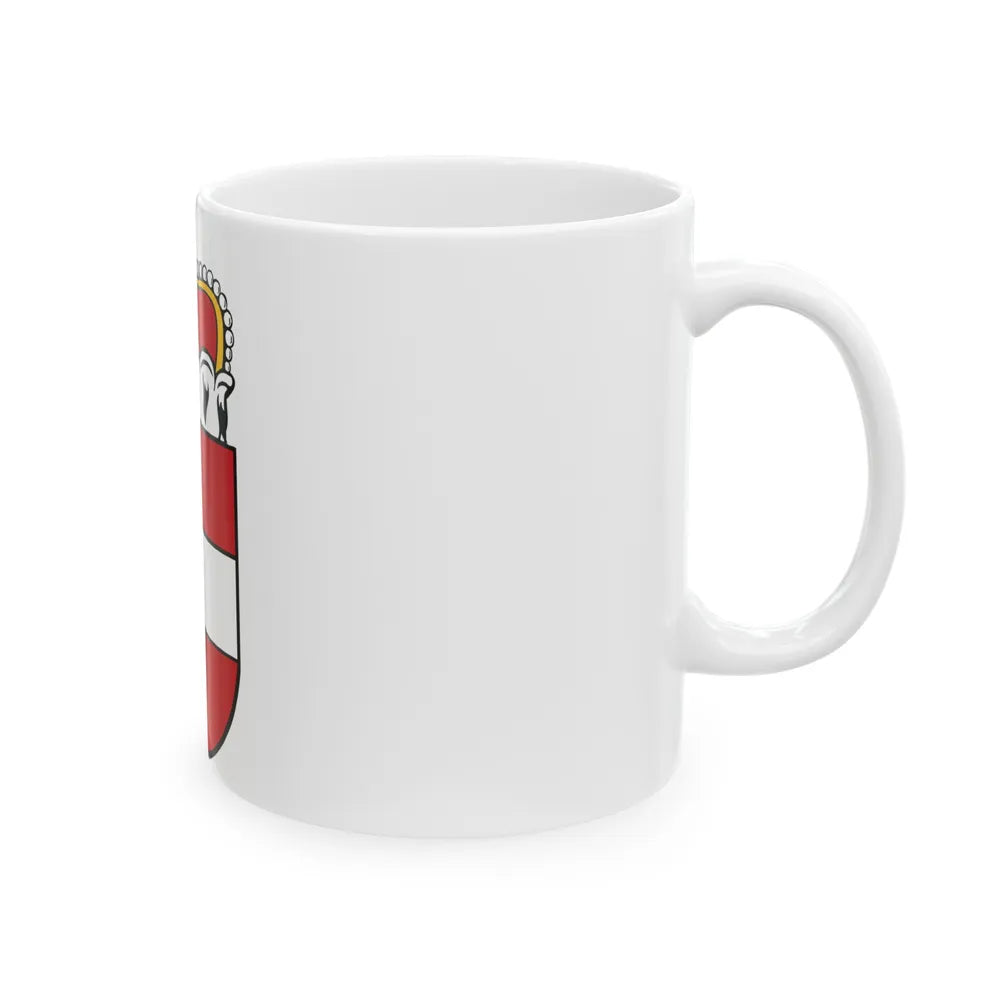 Coat of Arms of Salzburg Austria - White Coffee Mug-Go Mug Yourself