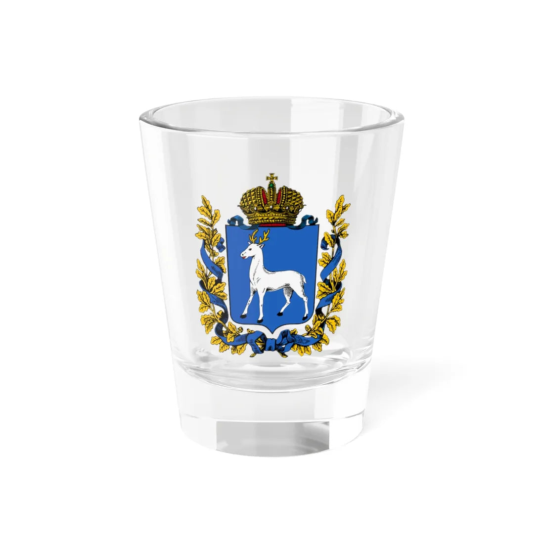 Coat of arms of Samara Governorate 1878 (Russia) (Coat of Arms) Shot Glass 1.5oz 1.5oz - Go Mug Yourself