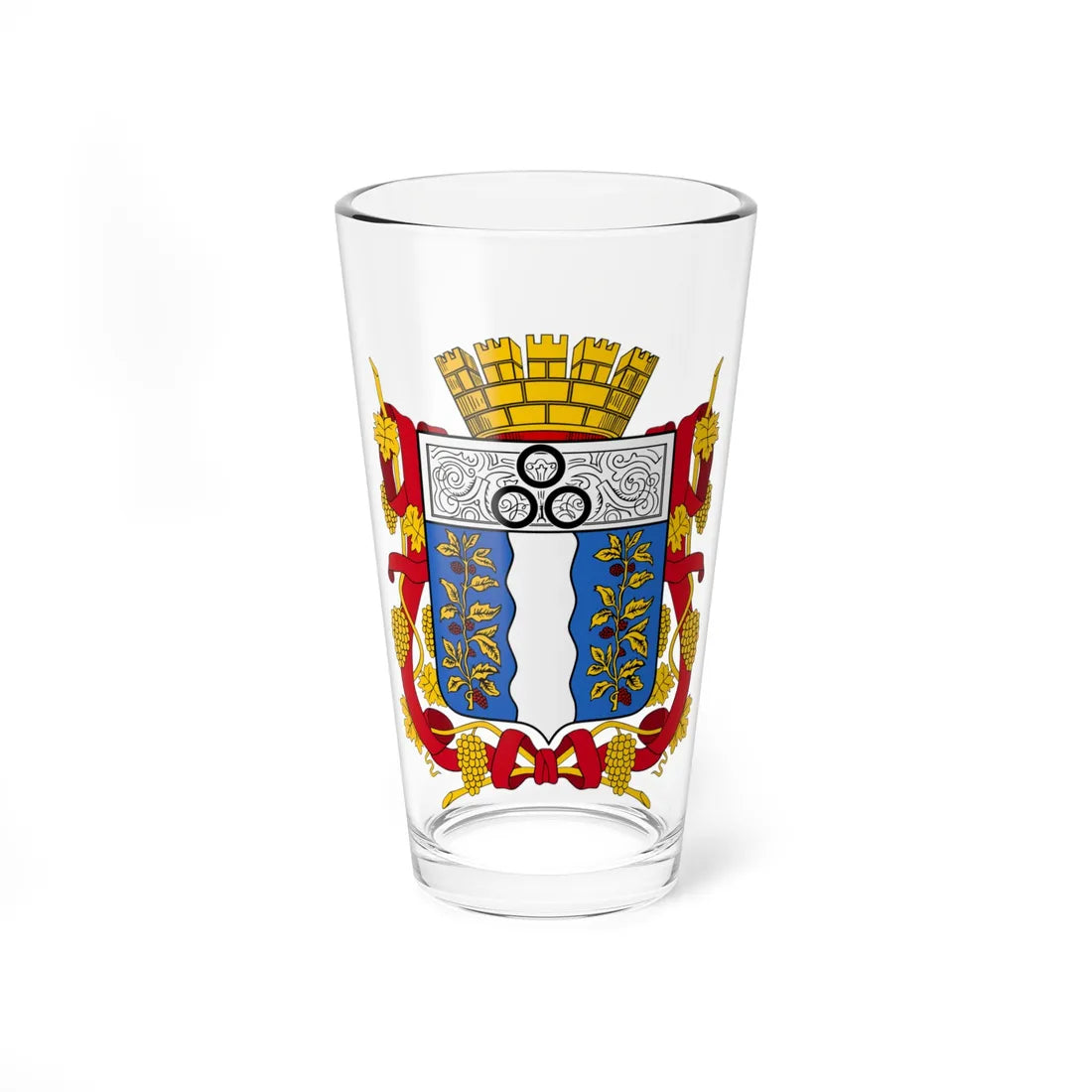 Coat of arms of Samarkand 1910 (Russia) (Coat of Arms) Pint Glass 16oz 16oz - Go Mug Yourself