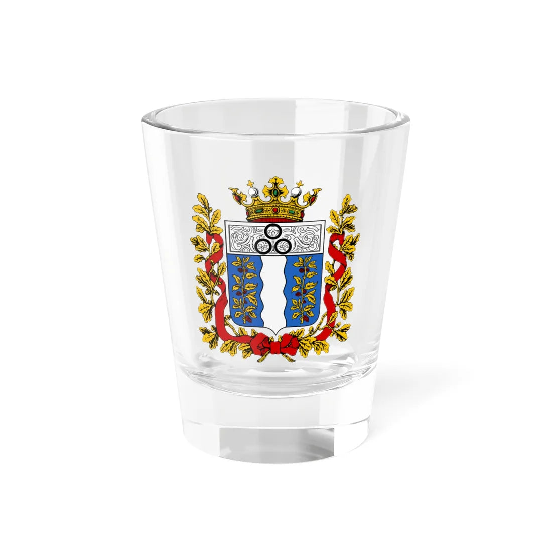 Coat of arms of Samarkand Oblast 1890 (Russia) (Coat of Arms) Shot Glass 1.5oz - Go Mug Yourself