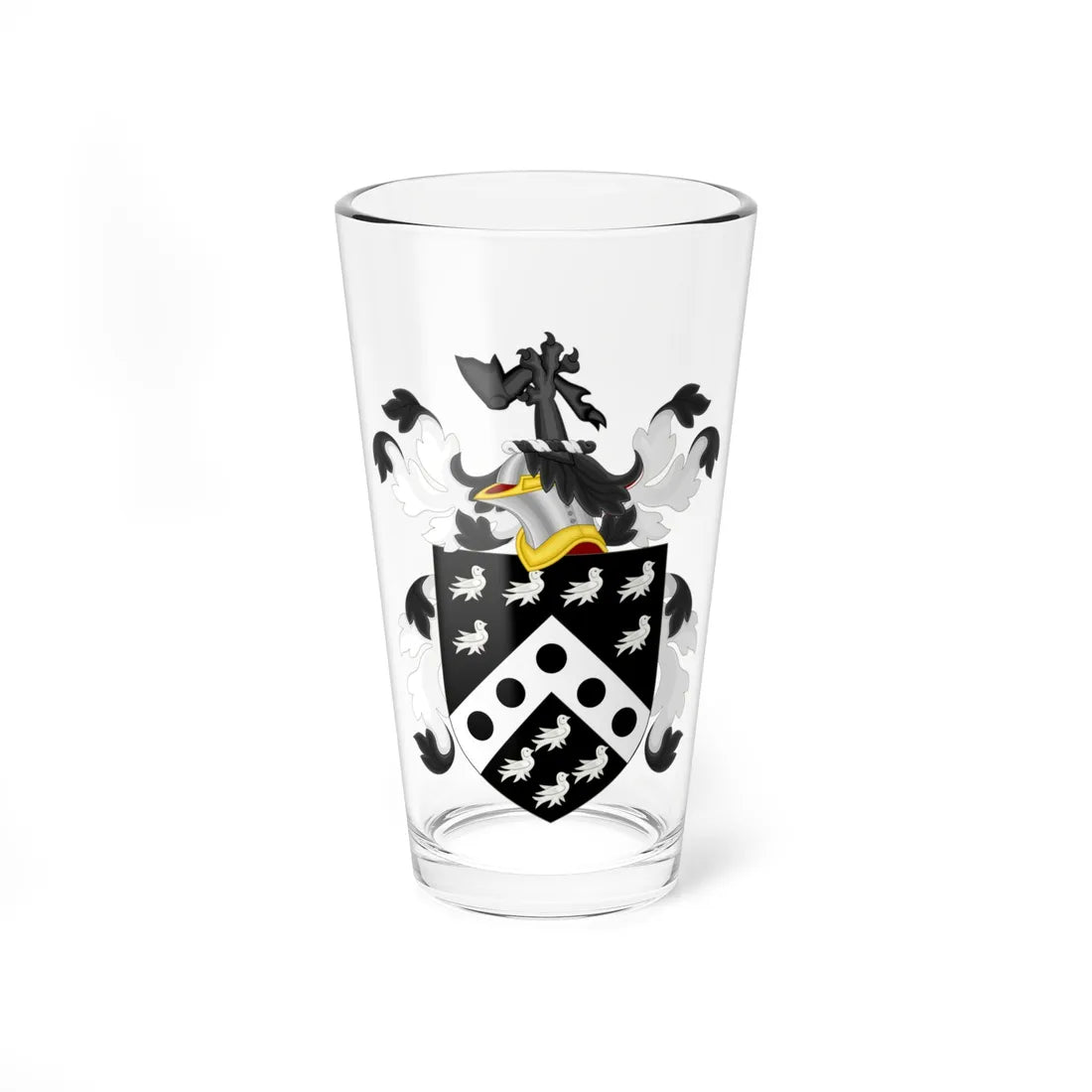 Coat of Arms of Samuel Bard (United States) (Coat of Arms) Pint Glass 16oz 16oz - Go Mug Yourself