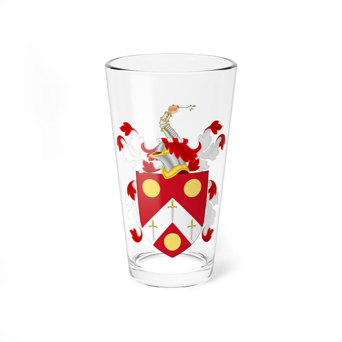 Coat of Arms of Samuel Dexter (United States) (Coat of Arms) Pint Glass 16oz 16oz - Go Mug Yourself