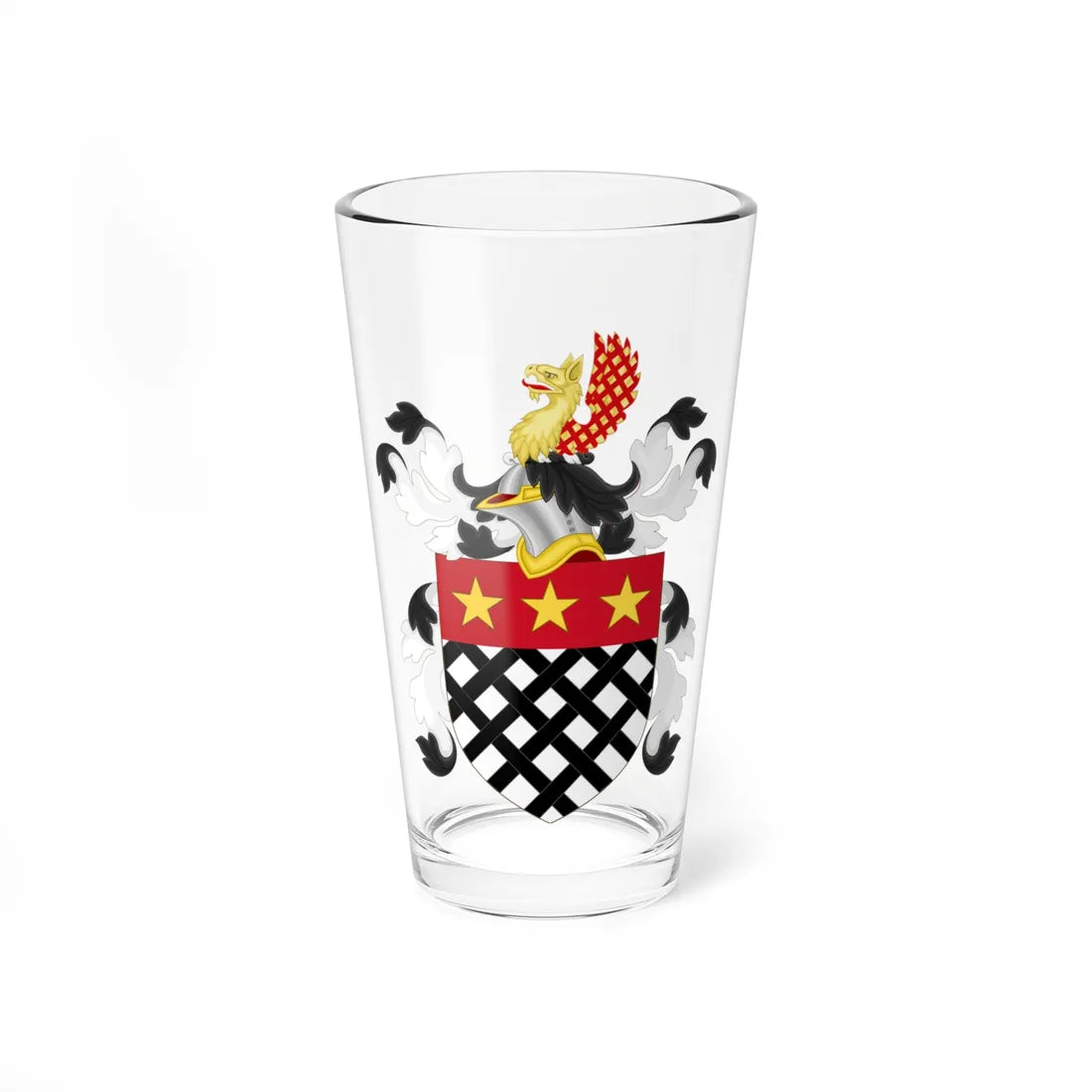 Coat of Arms of Samuel Huntington (United States) (Coat of Arms) Pint Glass 16oz 16oz - Go Mug Yourself
