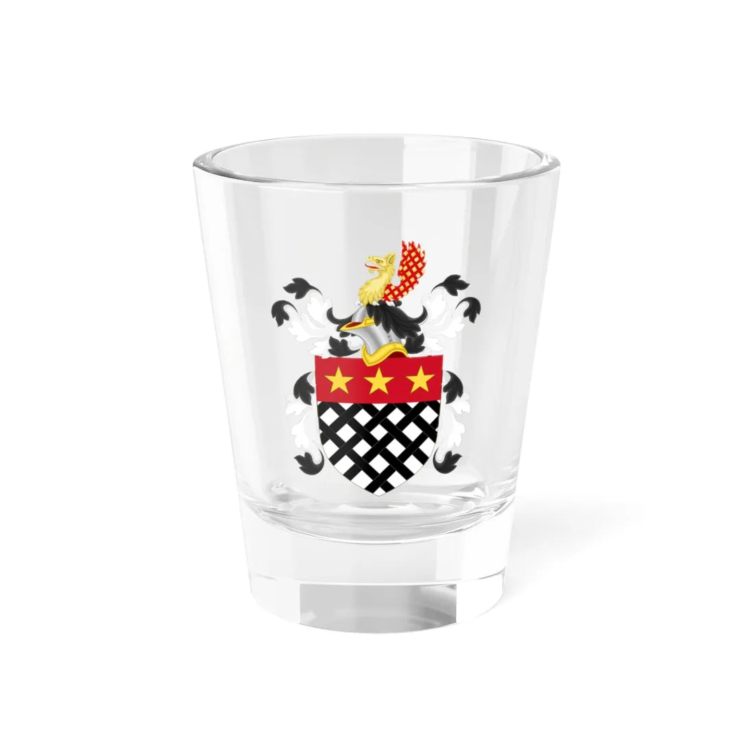 Coat of Arms of Samuel Huntington (United States) (Coat of Arms) Shot Glass 1.5oz 1.5oz - Go Mug Yourself