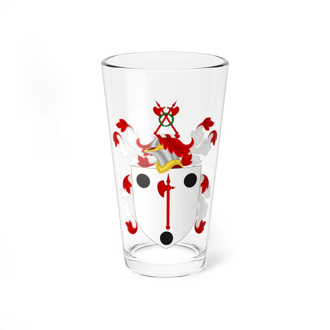 Coat of Arms of Samuel Morse (United States) (Coat of Arms) Pint Glass 16oz 16oz - Go Mug Yourself