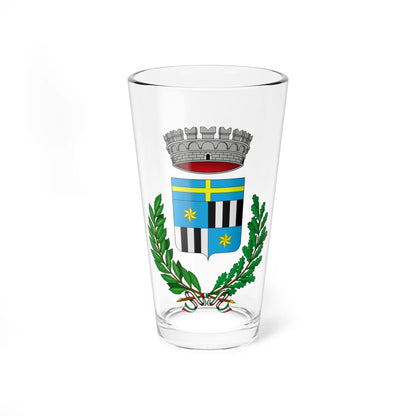 Coat of arms of San Bonifacio municipality (Italy) (Coat of Arms) Pint Glass 16oz 16oz - Go Mug Yourself