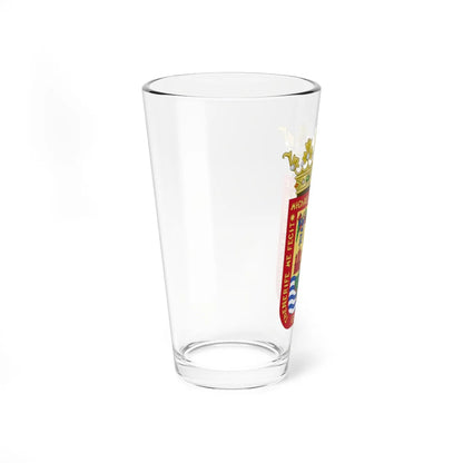 Coat of Arms of San Cristóbal de La Laguna (Spain) (Coat of Arms) Pint Glass 16oz - Go Mug Yourself