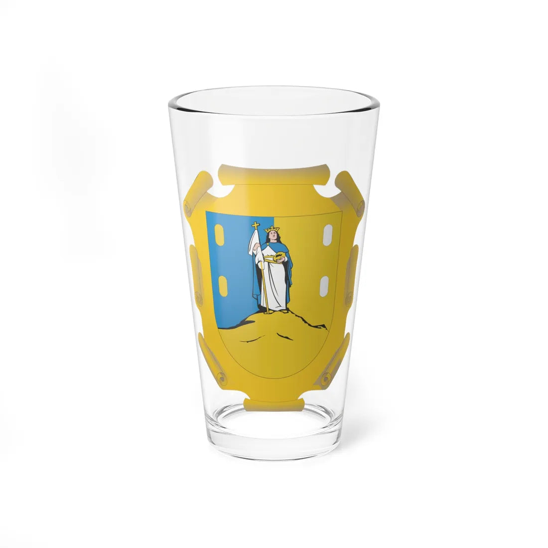 Coat of arms of San Luis Potosi (Mexico) (Coat of Arms) Pint Glass 16oz 16oz - Go Mug Yourself