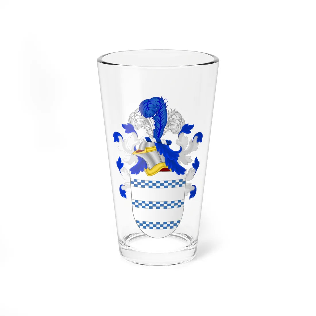 Coat of Arms of San Martín (Argentina) (Coat of Arms) Pint Glass 16oz 16oz - Go Mug Yourself