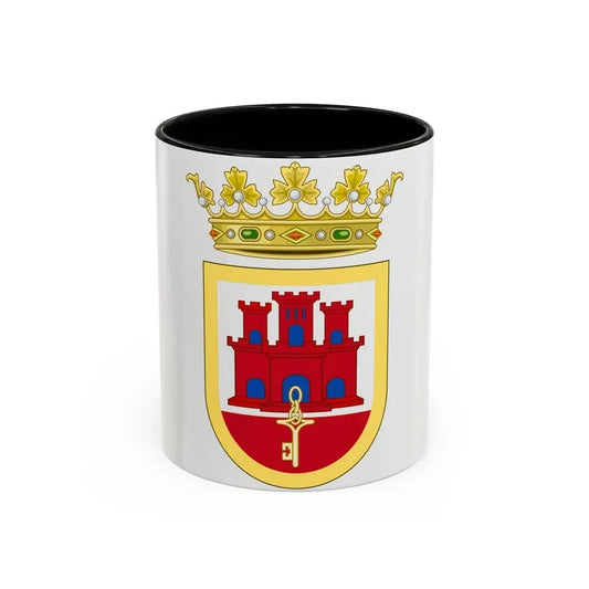 Coat of Arms of San Roque - Accent Coffee Mug 11oz Black - Go Mug Yourself