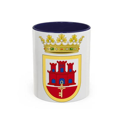 Coat of Arms of San Roque - Accent Coffee Mug 11oz Navy - Go Mug Yourself