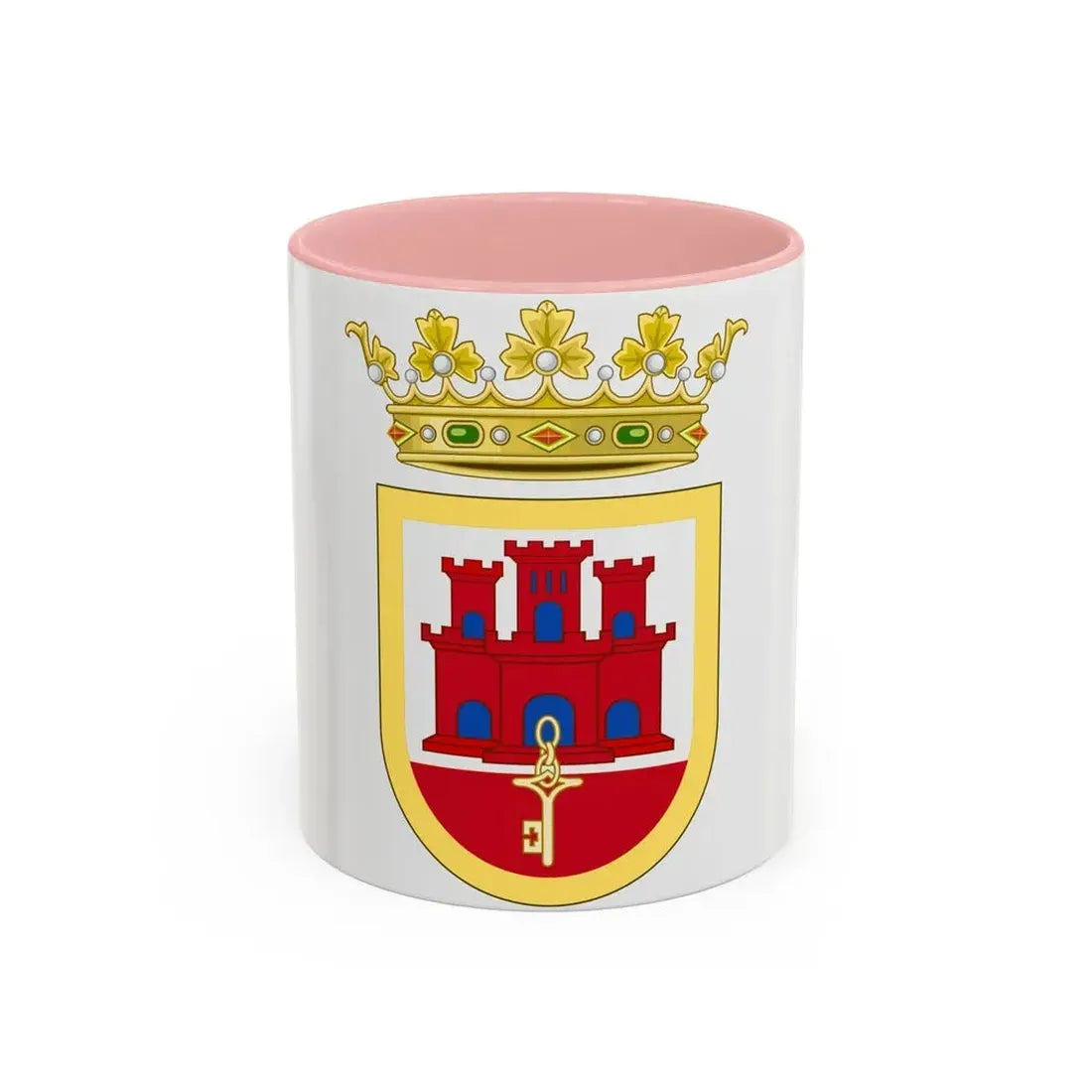 Coat of Arms of San Roque - Accent Coffee Mug 11oz Pink - Go Mug Yourself