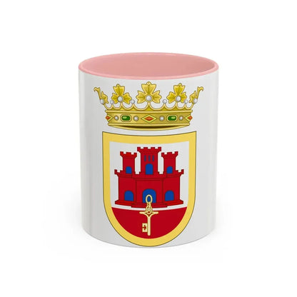 Coat of Arms of San Roque - Accent Coffee Mug 11oz Pink - Go Mug Yourself