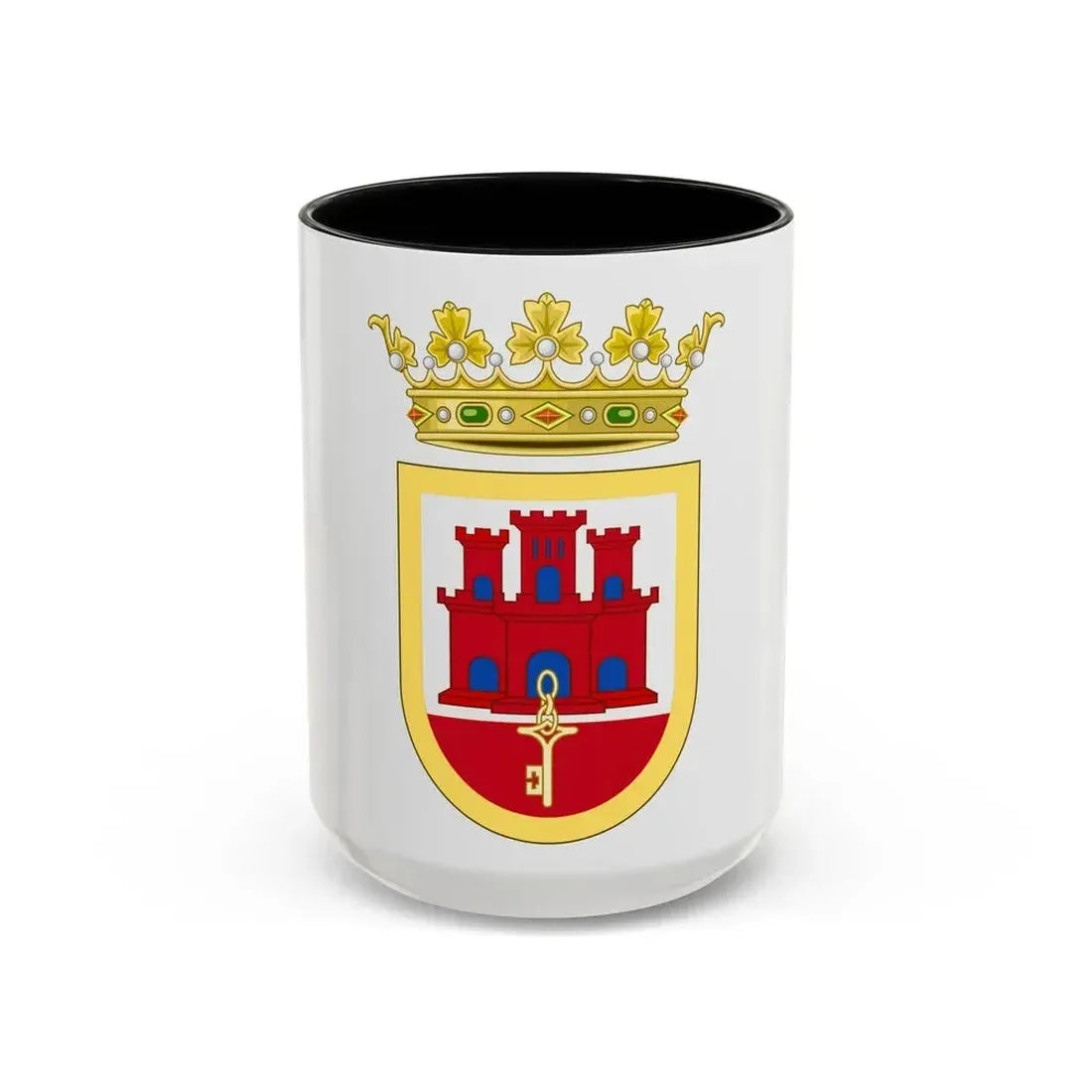 Coat of Arms of San Roque - Accent Coffee Mug 15oz Black - Go Mug Yourself